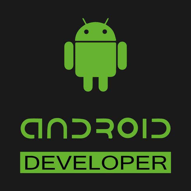 Android developer text programmer logo by PrisDesign99