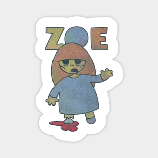 Zoe - the cute little zombie girl ... slightly more decayed Magnet