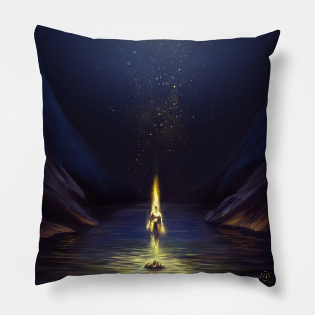 Fire & water Pillow by Anazaucav