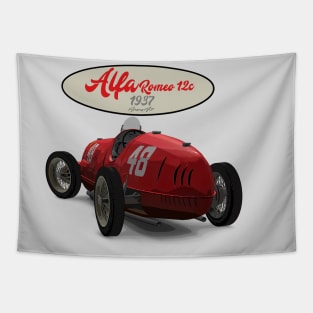 ALFA ROMEO 12C 1937 Back Tapestry