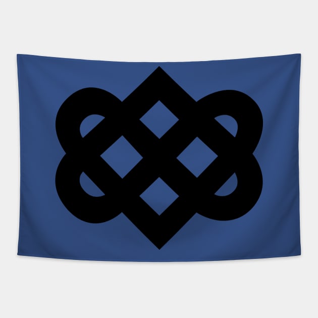 Infinite love knot Tapestry by Red Zebra