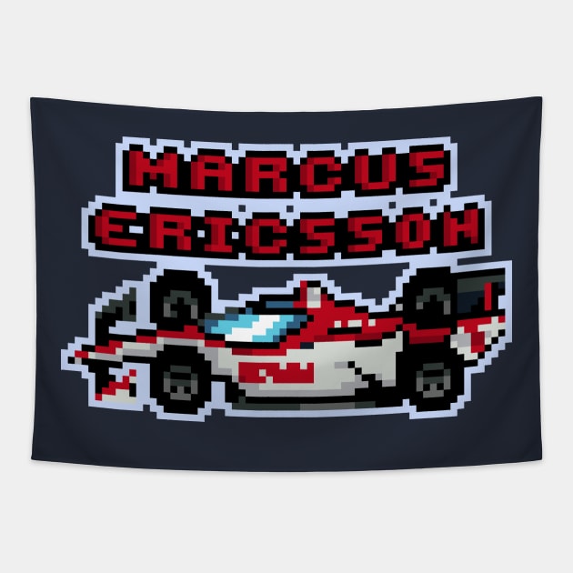 Marcus Ericsson '23 Old School Tapestry by SteamboatJoe