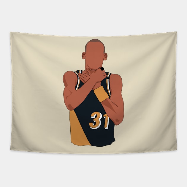 Reggie Miller Choke Tapestry by maddude