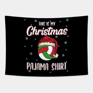 Volleyball Christmas Gift Christmas Pajama Kawaii Tapestry