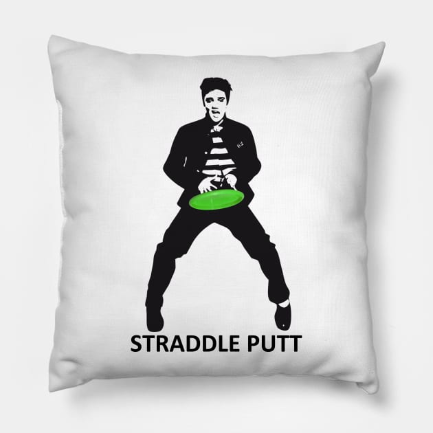 Rock 'n' Roll the Disc Golf Straddle Putt Pillow by discgolfdesigns