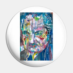 MARTIN HEIDEGGER watercolor portrait Pin