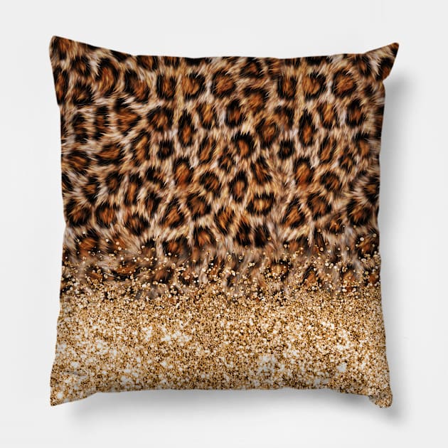 Fur leopard Pillow by 2SUNS