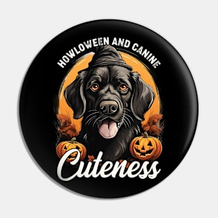 Howloween Dog Cuteness Scary Witchy Meme-y Pin