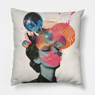 Cosmic Dreams: Abstract Portraiture of a Mind in the Universe Pillow