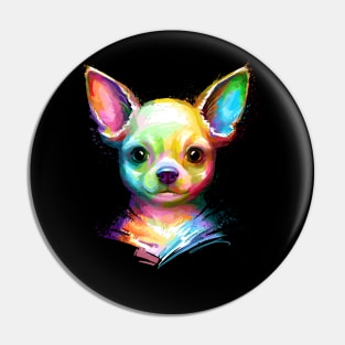 Chihuahua Colorful Painting Pin