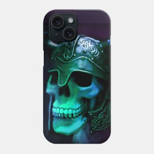 Skull in helmet Phone Case