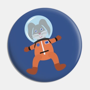 Rabbit in space suit Pin