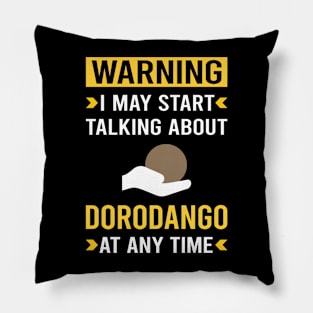 Warning Dorodango Mud Ball Dango Pillow