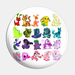 A Neopets Rainbow Pin