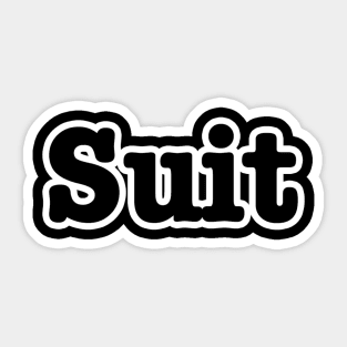 Suit Sticker for Sale by lucidfrog