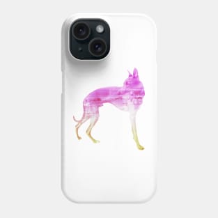 Pink & Yellow Waves Whippet Phone Case