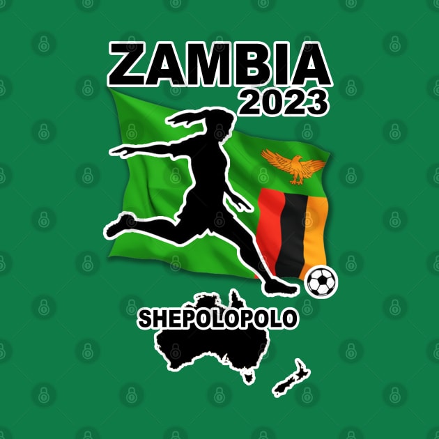 Zambian Womens World Cup Football Soccer Team 2023 by Ireland