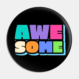 Awesome Word Text Design Pin