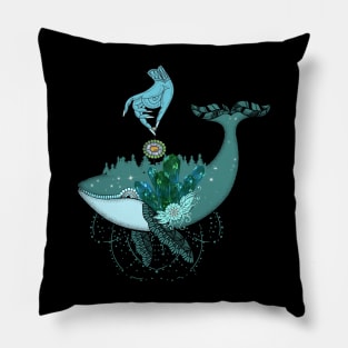 Whale in the universe Pillow