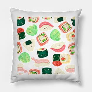 Cute Sushi Set Pattern Pillow