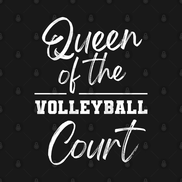 Queen of the Volleyball Court Mom Mommy Player Shirt Tee tshirt Retirement by FanaticTee