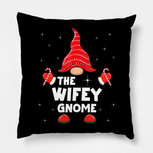 The Wifey Gnome Matching Family Christmas Pajama Pillow