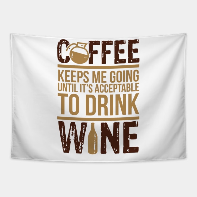 Coffee wine lover Tapestry by nektarinchen