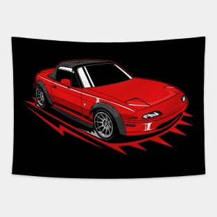 Red miata classic Tapestry