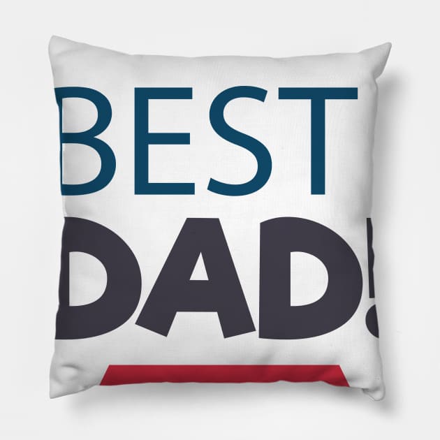 Best Dad gift tee Pillow by Designhubb