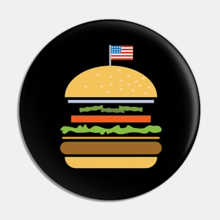 Burger USA Pin