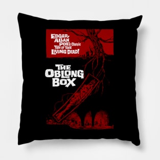 The Oblong Box Edgar Allan Poe Design Pillow