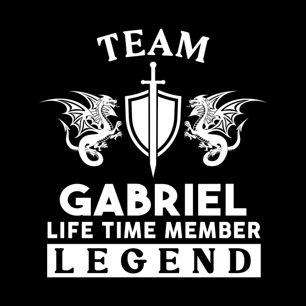 Gabriel Name T Shirt - Gabriel Life Time Member Legend Gift Item Tee by unendurableslemp118