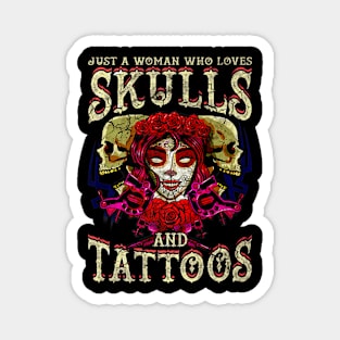 Skulls Tattoos Quotes Humor Magnet