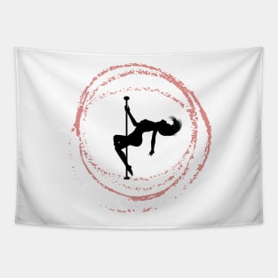 Light Pink Circle - Poledance art Tapestry