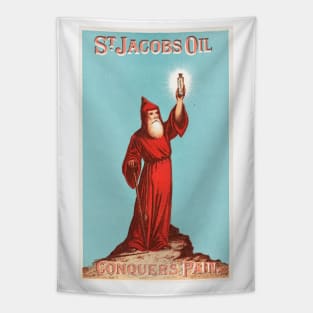 St. Jacob's Oil conquers pain Tapestry