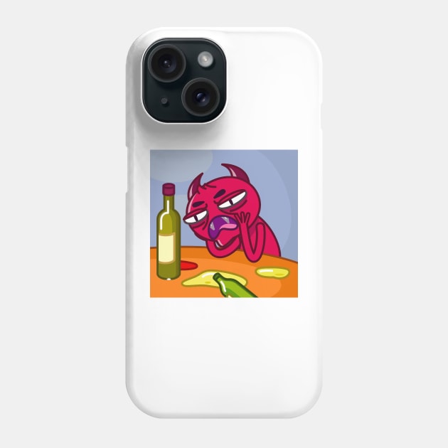 The Red Devil is a drunkard Phone Case by ManimeXP