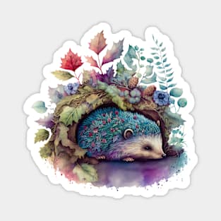 Cute Hedgehog | Colorful Psychedelic Art Magnet