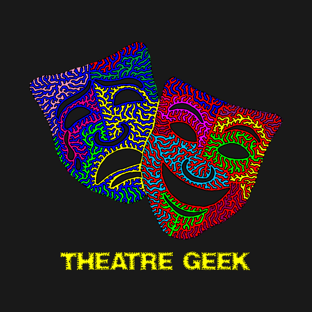 Theatre Geek - Comedy & Tragedy Masks by NightserFineArts