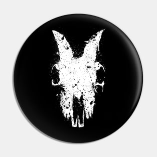 Goat Skull Graffiti Pin