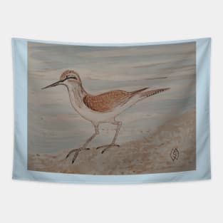 Sandpiper on the Beach Tapestry