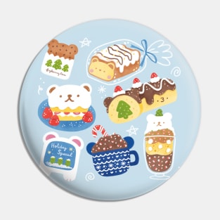 Polar Bear Cafe Pin