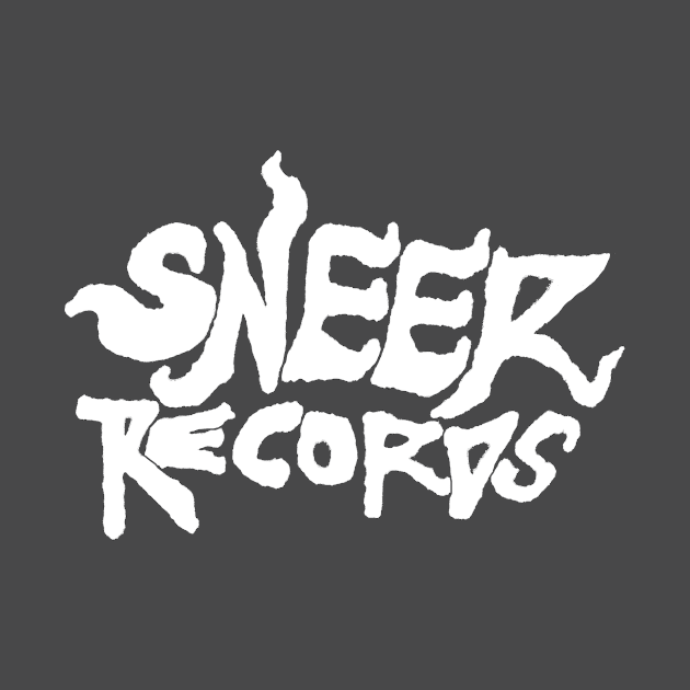 Sneer Records White Logo by Sneer Ware