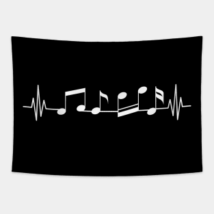 Heartbeat Note - Art Of Music Tapestry