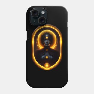 the lady in the sun and the moon Phone Case