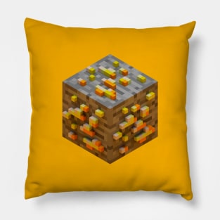 Block Golden Ore 3D Pillow