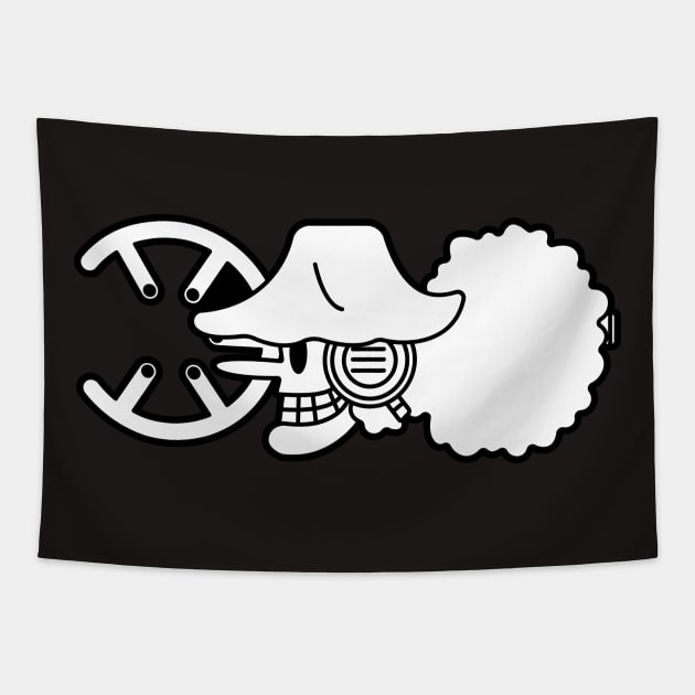 Usopp Jolly Roger 2 Tapestry by onepiecechibiproject