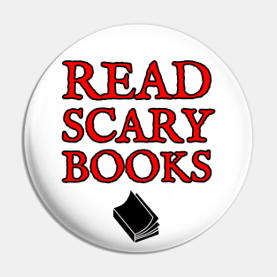 Read Scary Books - Red Pin