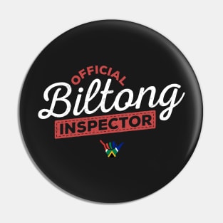 Official Biltong Inspector Funny | Dry Wors | South Africa Braai | Lekker Kos Pin