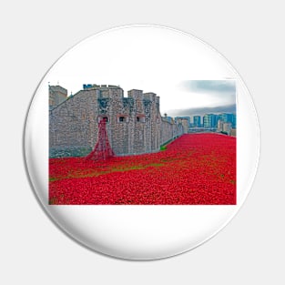 Tower Of London Red Poppy Pin