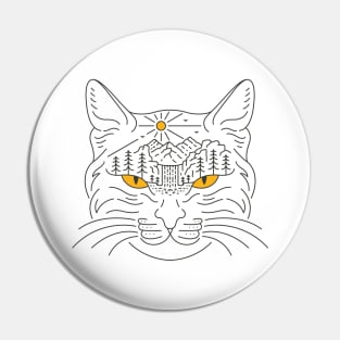 Wild Cat and Wild Nature Pin